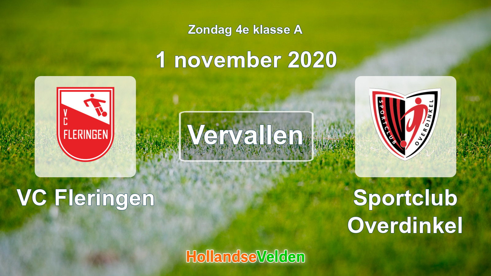 Geplande wedstrijd: VC Fleringen - Sportclub Overdinkel (1 november 2020)