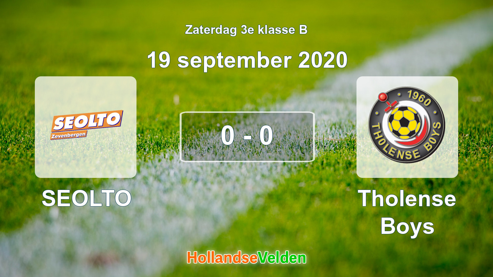 Gespeelde wedstrijd: SEOLTO - Tholense Boys 0 - 0 (19 september 2020)