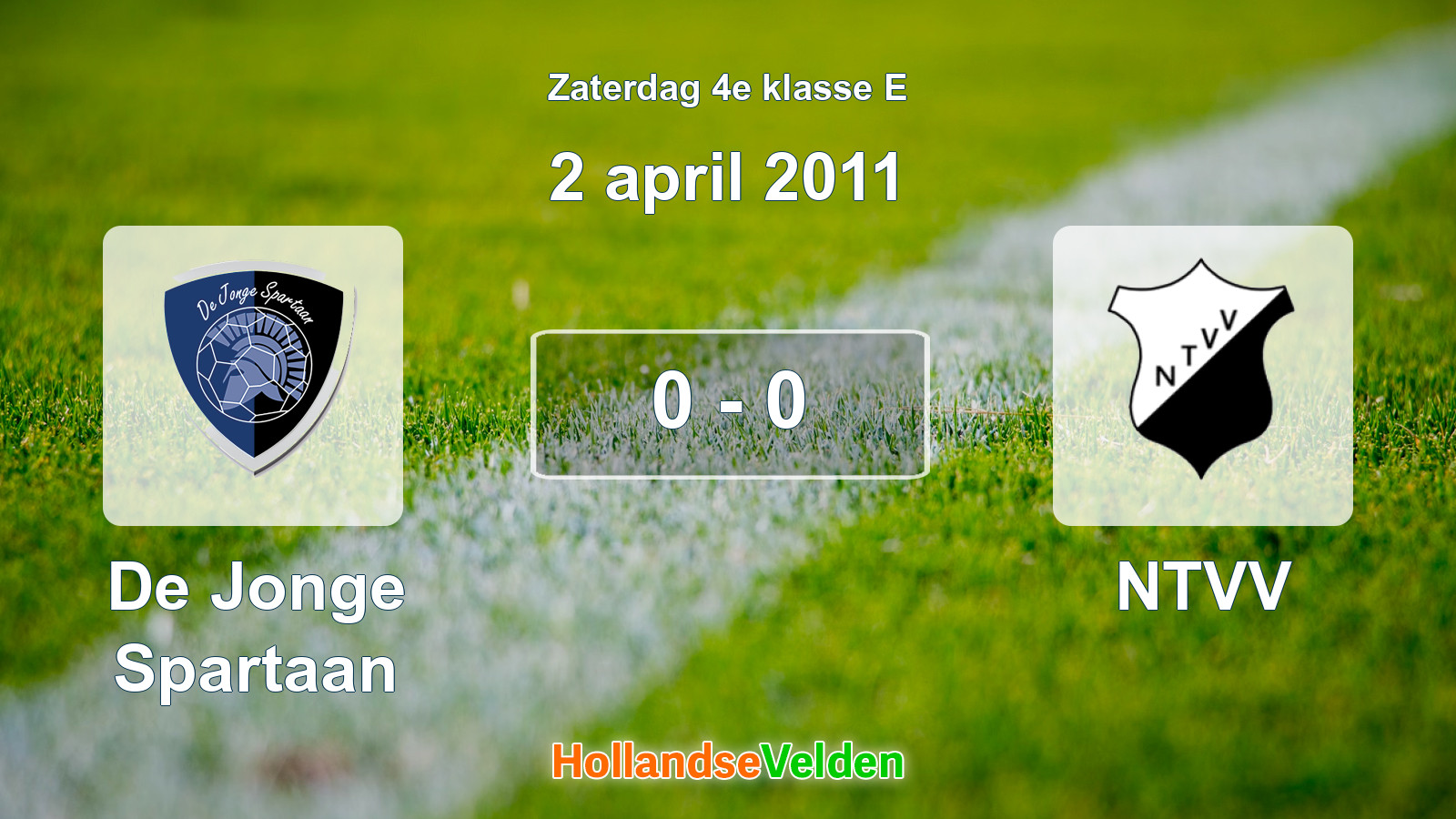 Gespeelde wedstrijd: De Jonge Spartaan - NTVV 0 - 0 (2 april 2011)
