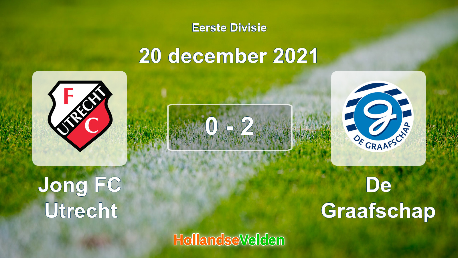 Gespeelde wedstrijd: Jong FC Utrecht - De Graafschap 0 - 2 (20 december 2021)