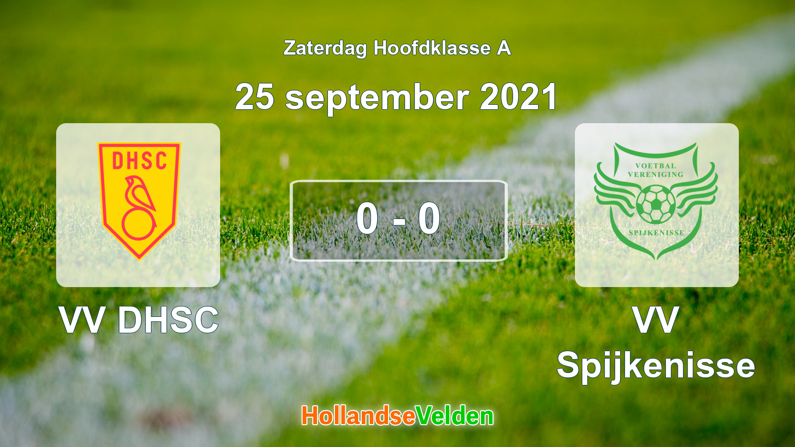 Gespeelde wedstrijd: VV DHSC - VV Spijkenisse 0 - 0 (25 september 2021)