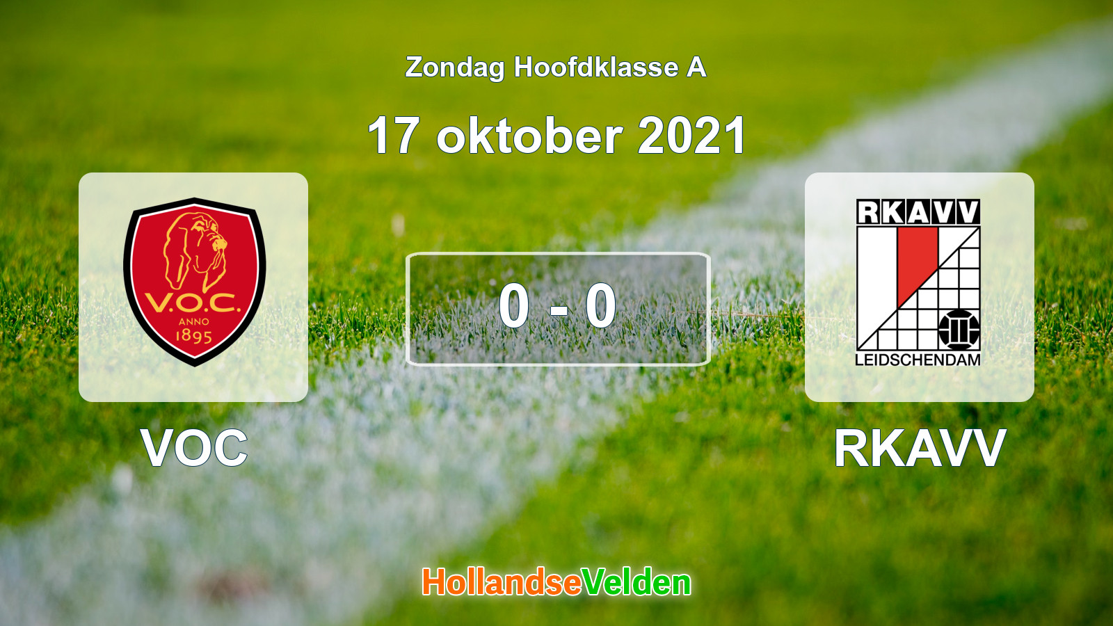 Gespeelde wedstrijd: VOC - RKAVV 0 - 0 (17 oktober 2021)