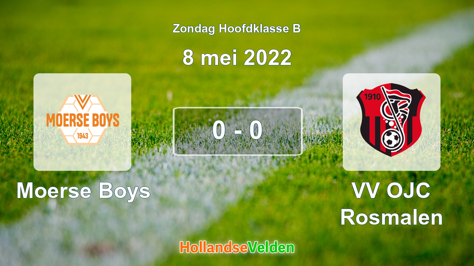 Gespeelde wedstrijd: Moerse Boys - VV OJC Rosmalen 0 - 0 (8 mei 2022)