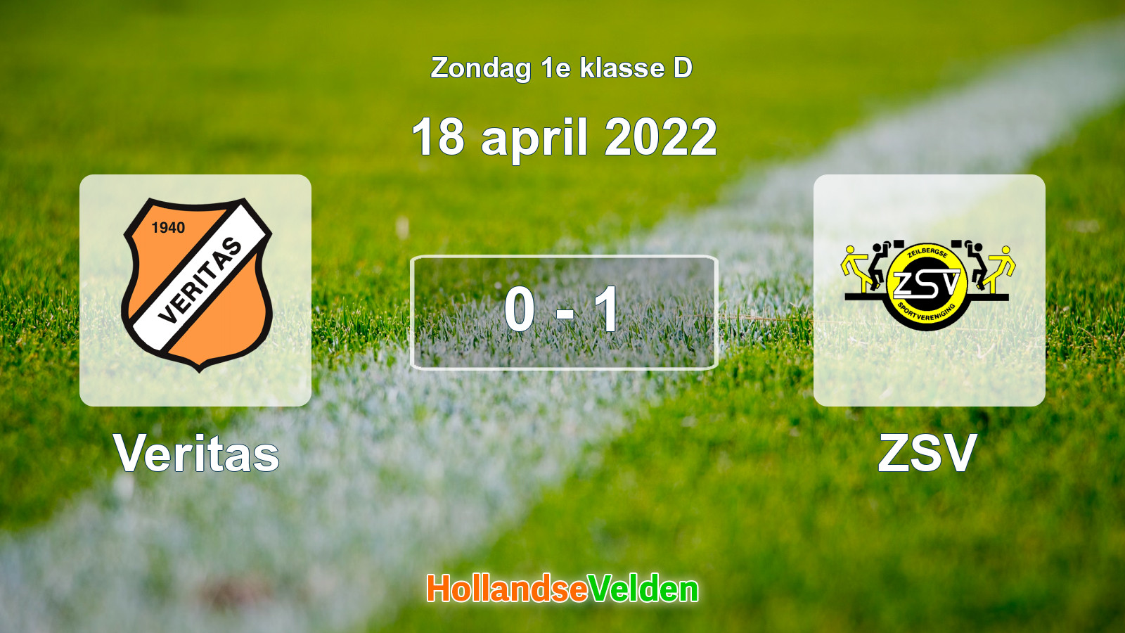 Gespeelde wedstrijd: Veritas - ZSV 0 - 1 (18 april 2022)