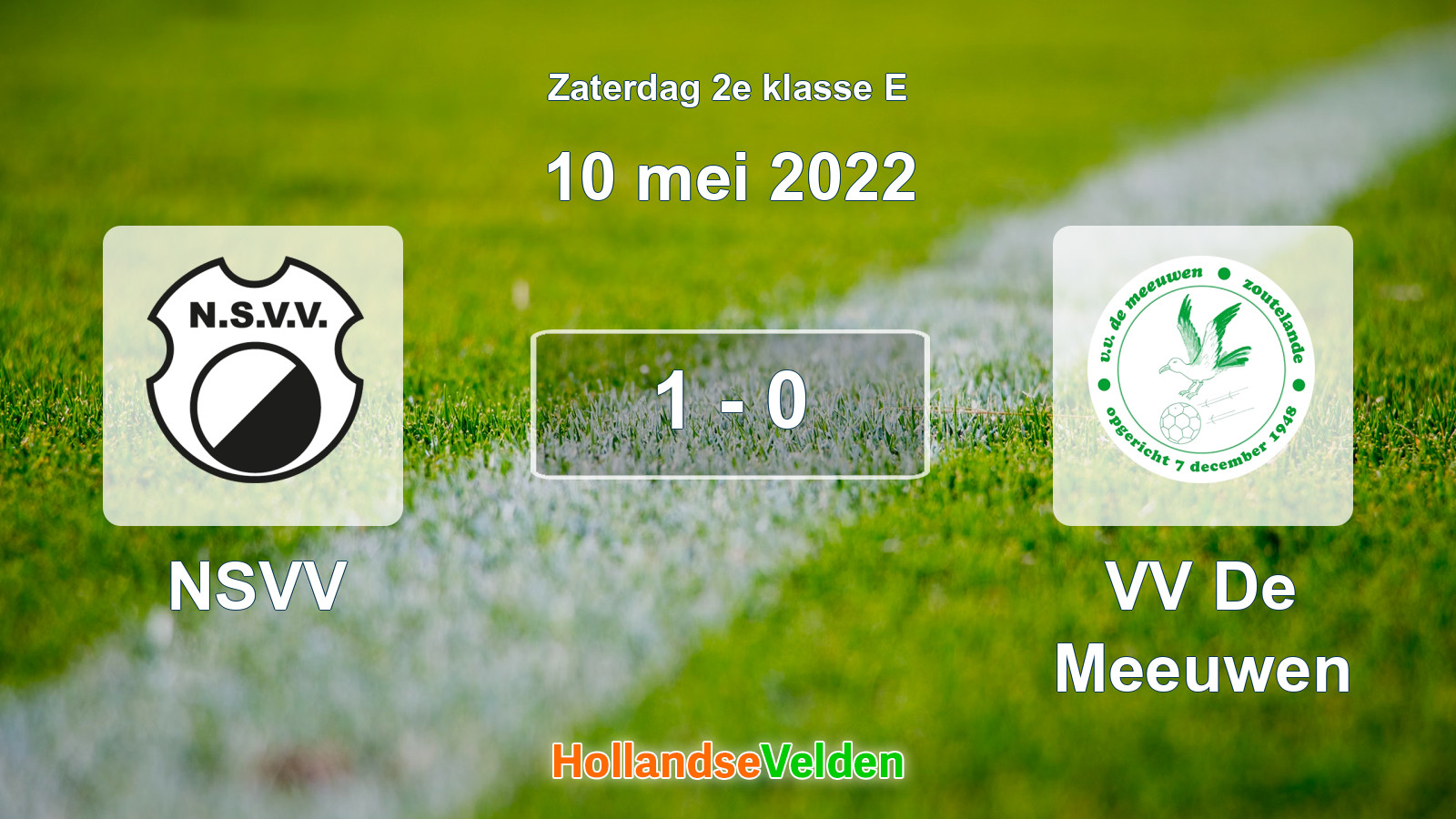 Gespeelde wedstrijd: NSVV - VV De Meeuwen 1 - 0 (10 mei 2022)