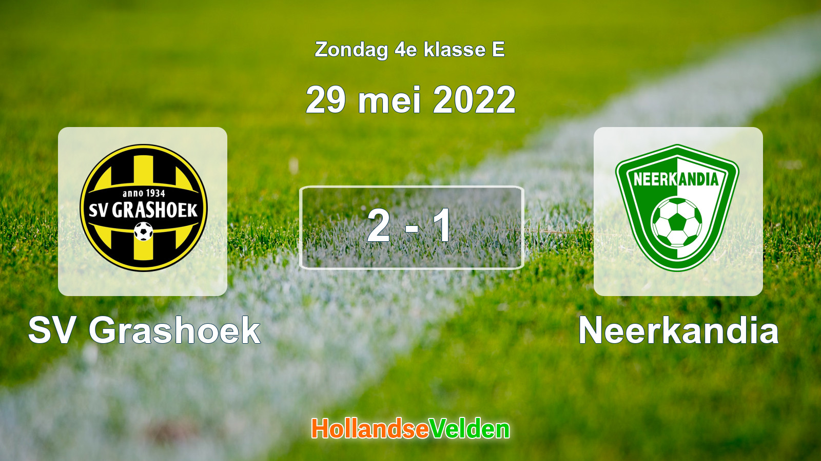 Gespeelde wedstrijd: SV Grashoek - Neerkandia 2 - 1 (29 mei 2022)