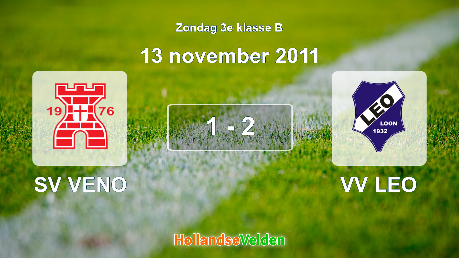 Gespeelde wedstrijd: SV VENO - VV LEO 1 - 2 (13 november 2011)