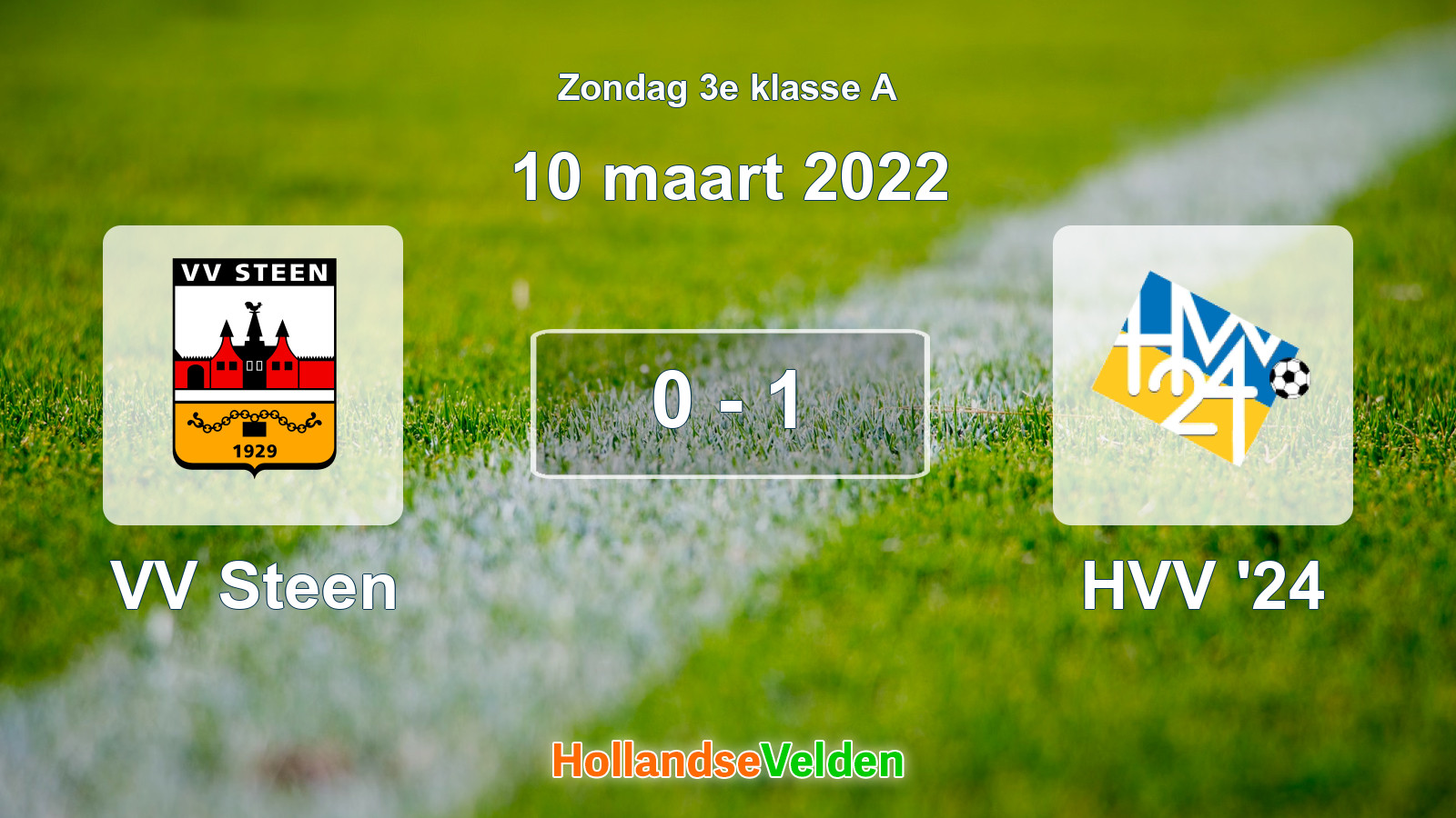 Gespeelde wedstrijd: VV Steen - HVV '24 0 - 1 (10 maart 2022)