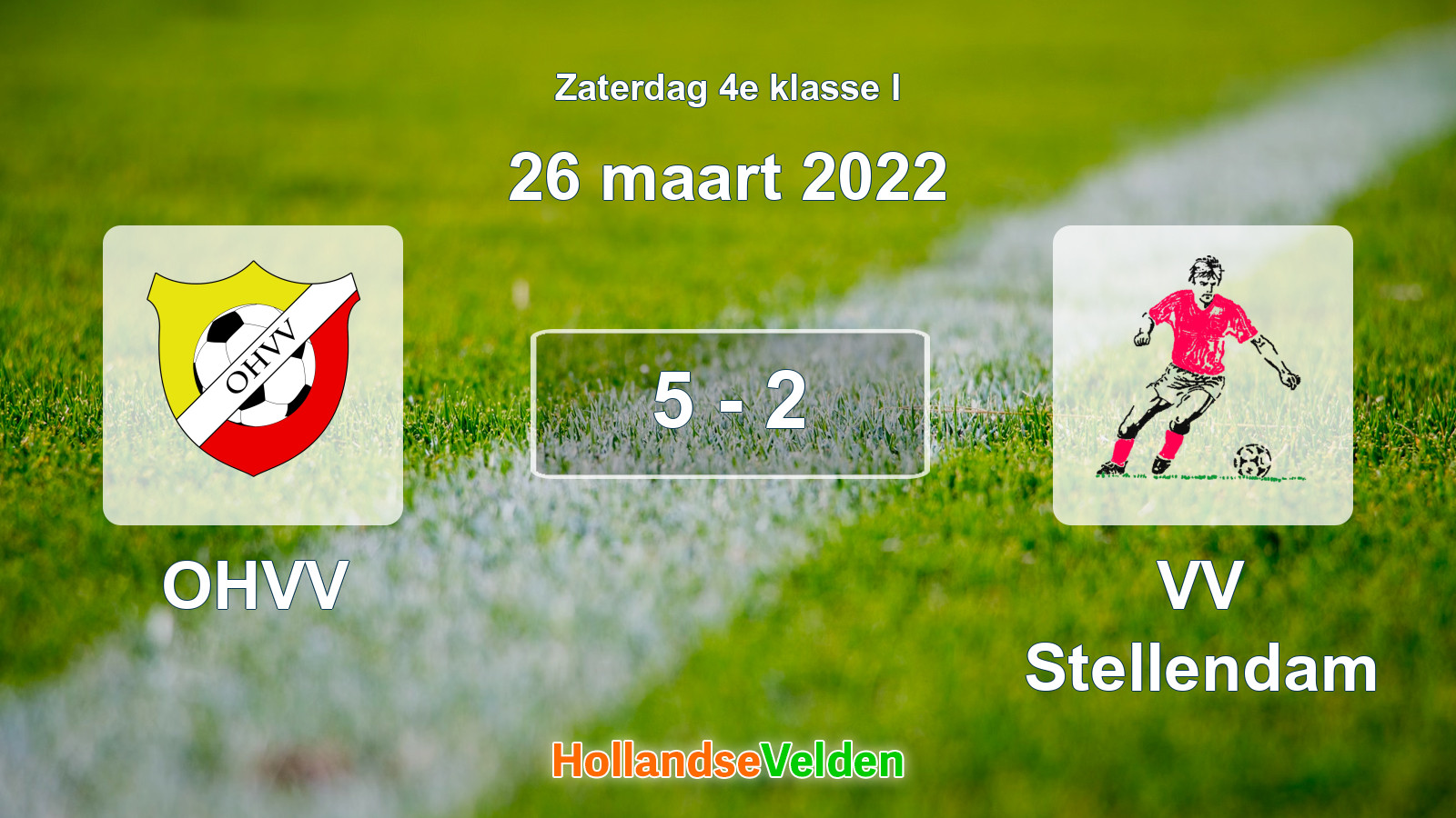 Gespeelde wedstrijd: OHVV - VV Stellendam 5 - 2 (26 maart 2022)