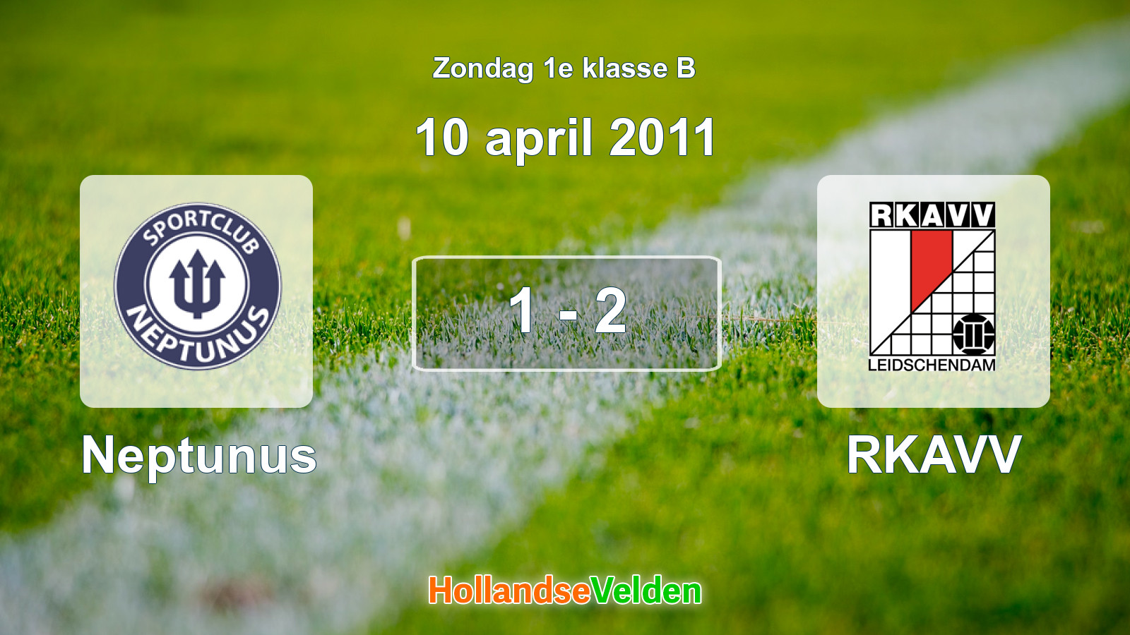 Gespeelde wedstrijd: Neptunus - RKAVV 1 - 2 (10 april 2011)