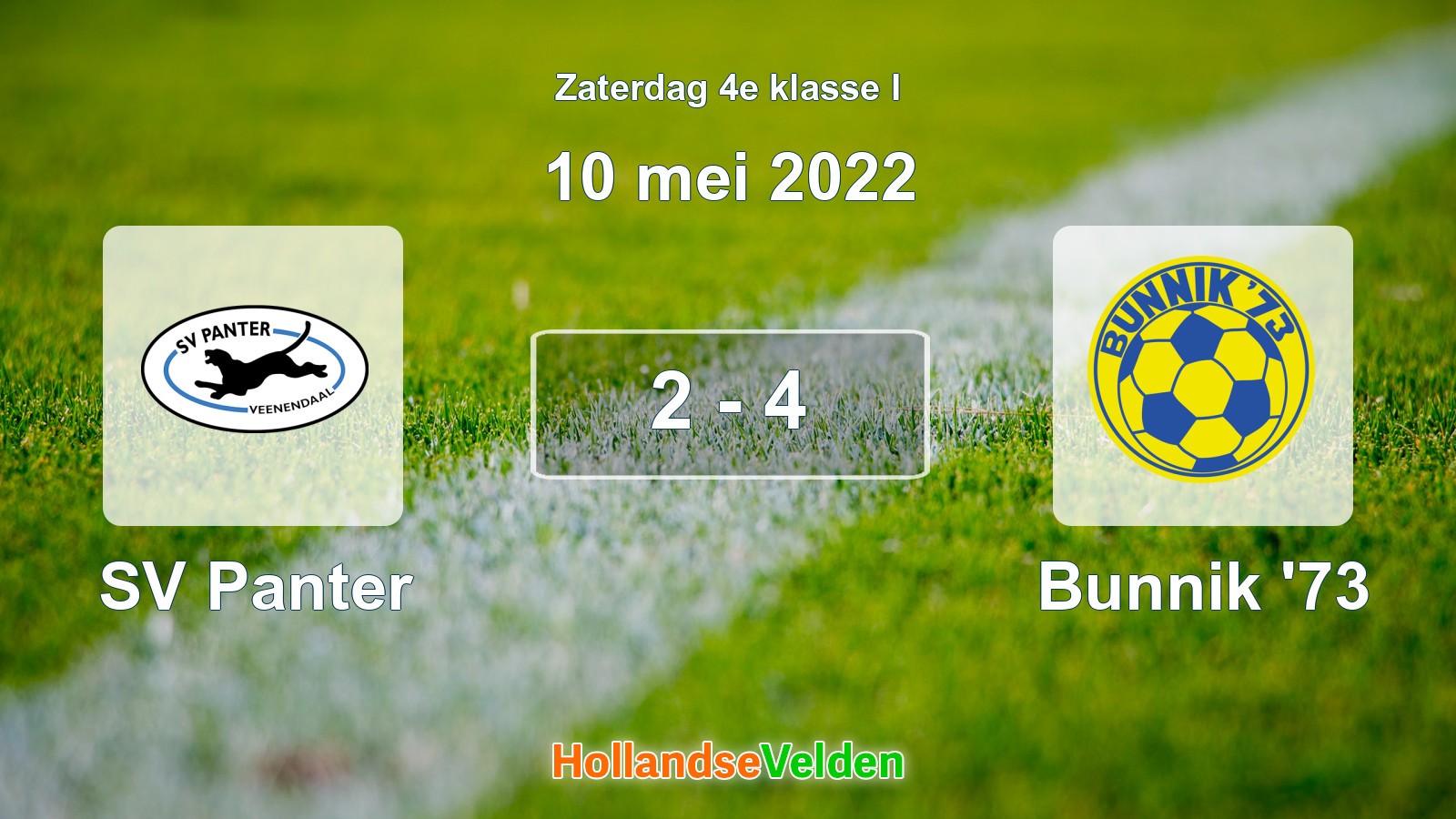 Gespeelde wedstrijd: SV Panter - Bunnik '73 2 - 4 (10 mei 2022)