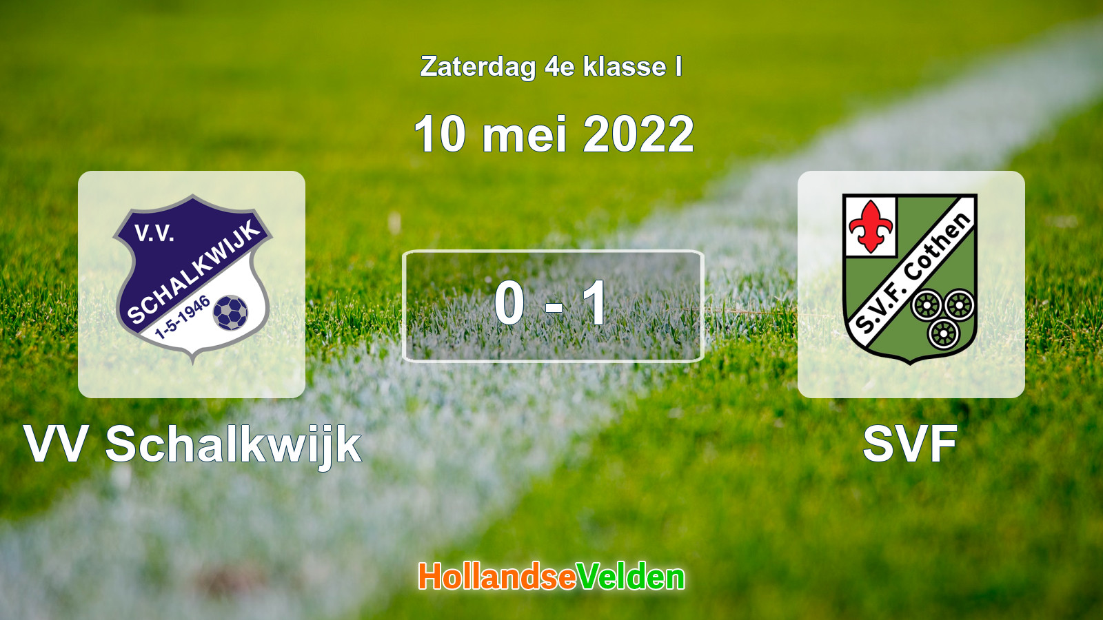 Gespeelde wedstrijd: VV Schalkwijk - SVF 0 - 1 (10 mei 2022)
