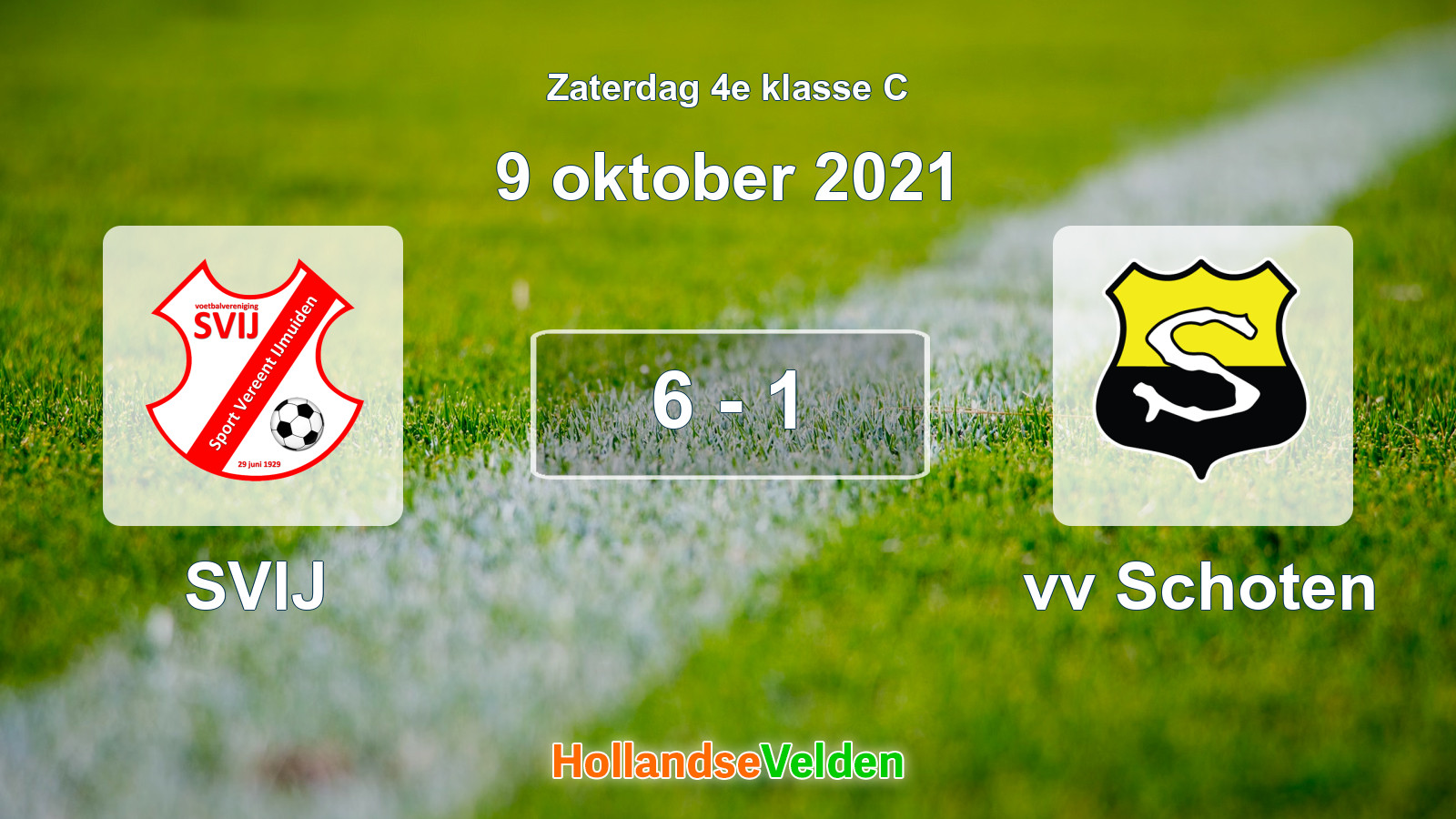 Gespeelde wedstrijd: SVIJ - vv Schoten 6 - 1 (9 oktober 2021)