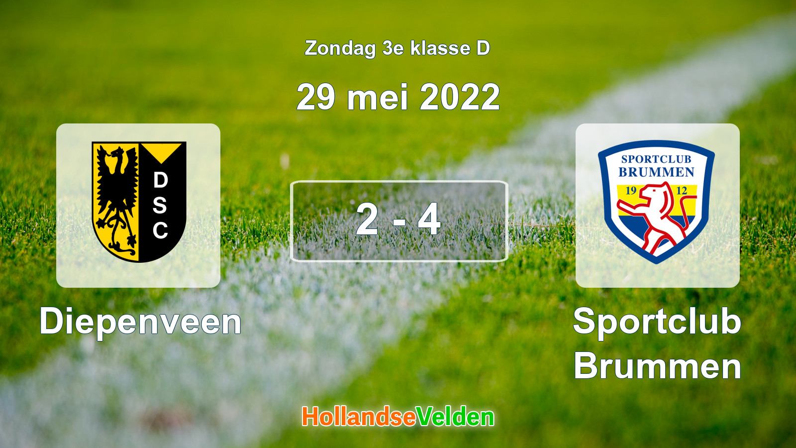 Gespeelde wedstrijd: Diepenveen - Sportclub Brummen 2 - 4 (29 mei 2022)