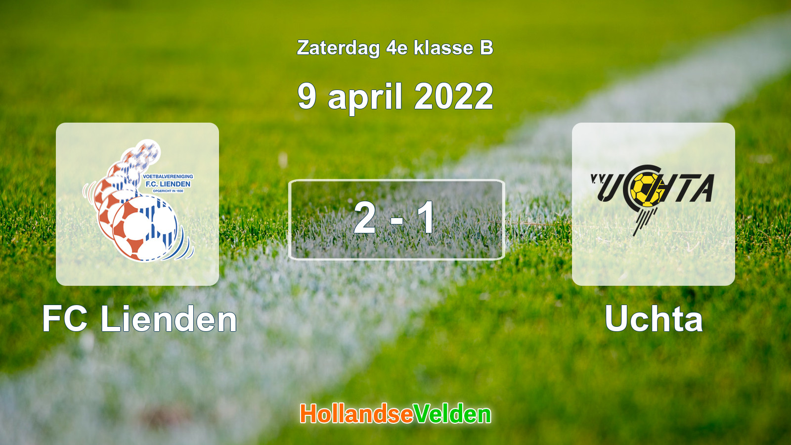 Gespeelde wedstrijd: FC Lienden - Uchta 2 - 1 (9 april 2022)