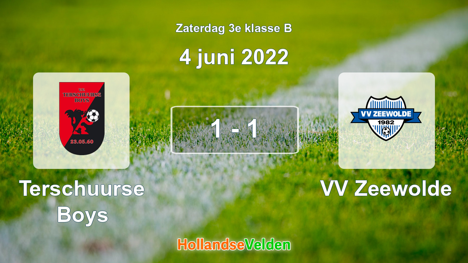 Gespeelde wedstrijd: Terschuurse Boys - VV Zeewolde 1 - 1 (4 juni 2022)