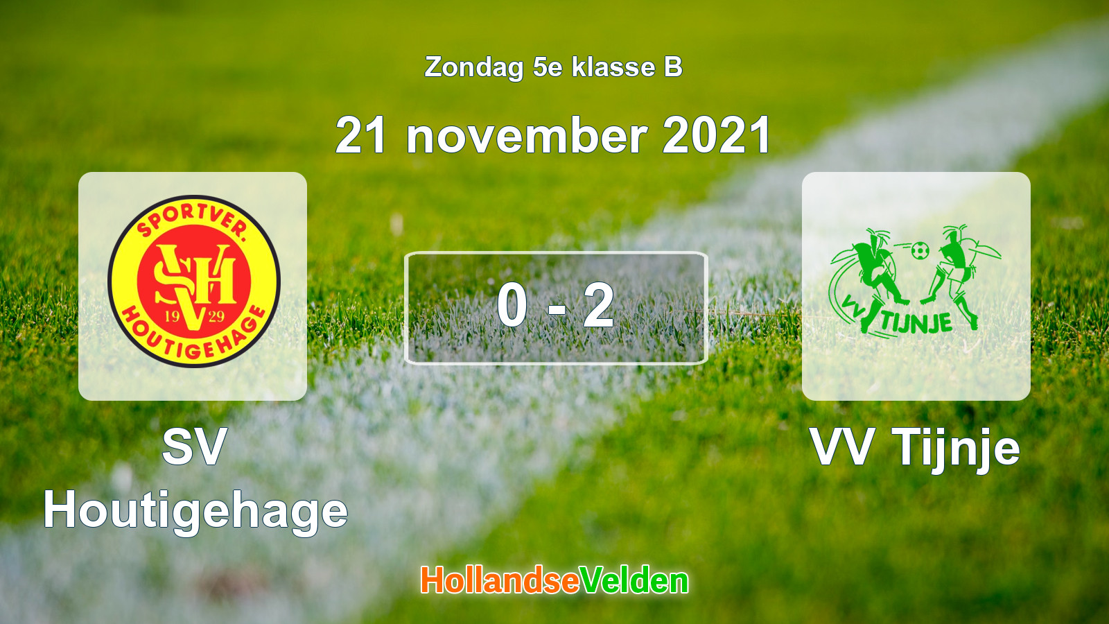 Gespeelde wedstrijd: SV Houtigehage - VV Tijnje 0 - 2 (21 november 2021)