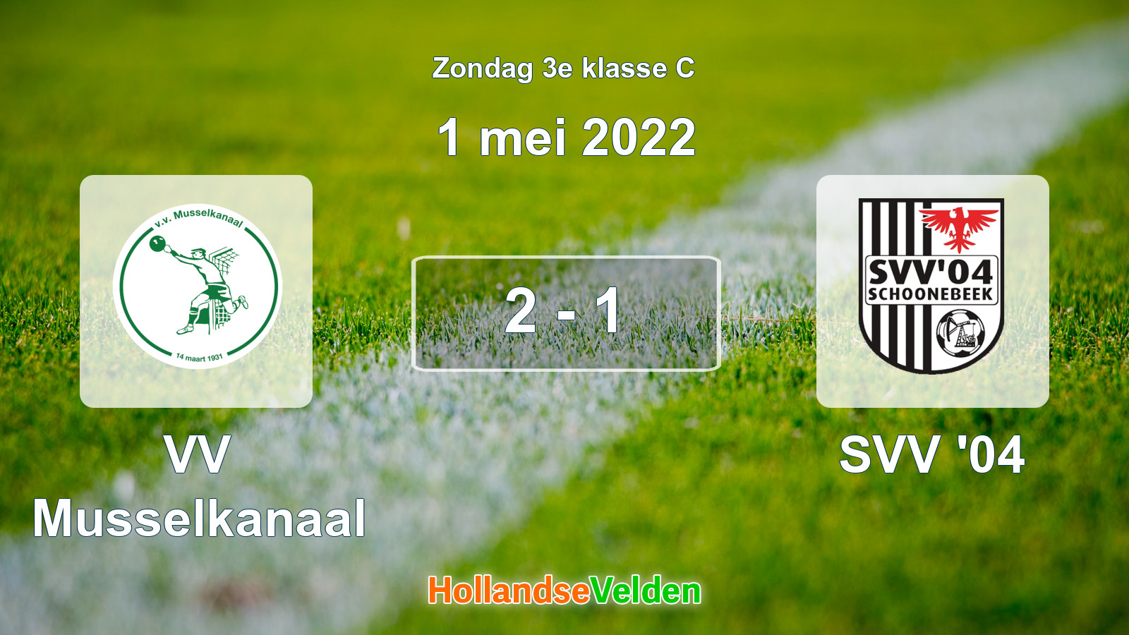 Gespeelde wedstrijd: VV Musselkanaal - SVV '04 2 - 1 (1 mei 2022)