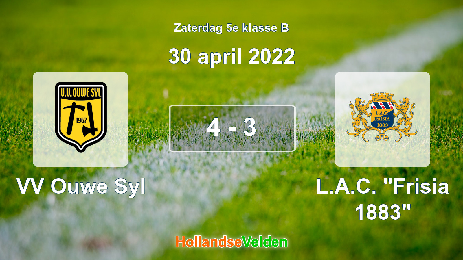 Gespeelde wedstrijd: VV Ouwe Syl - L.A.C. 