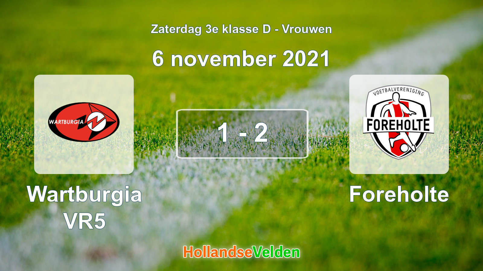 Gespeelde wedstrijd: Wartburgia VR5 - Foreholte 1 - 2 (6 november 2021)