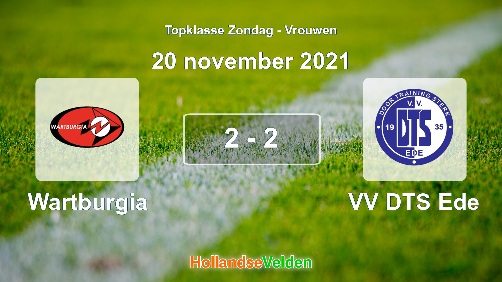Gespeelde wedstrijd: Wartburgia - VV DTS Ede 2 - 2 (20 november 2021)