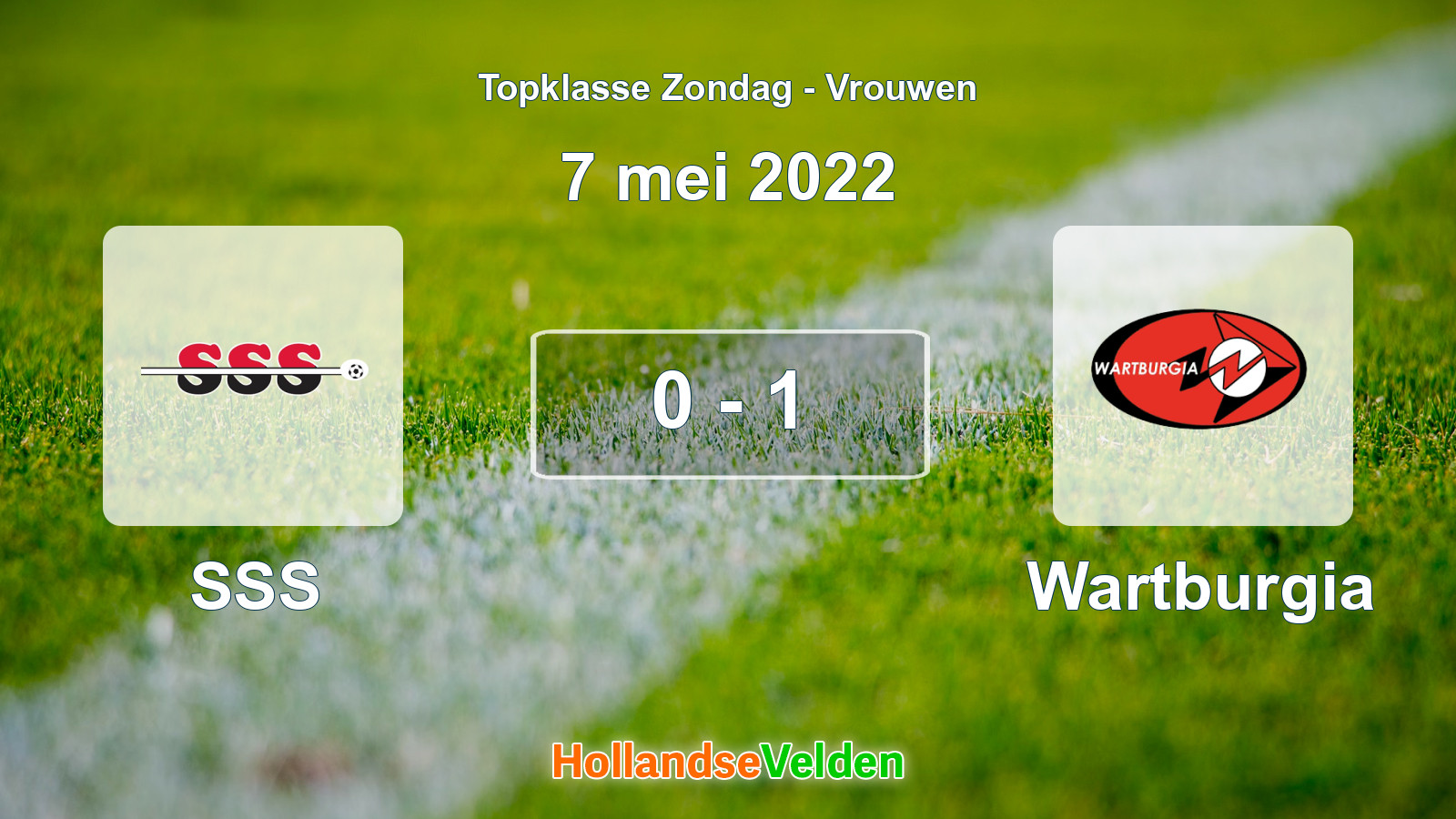Gespeelde wedstrijd: SSS - Wartburgia 0 - 1 (7 mei 2022)