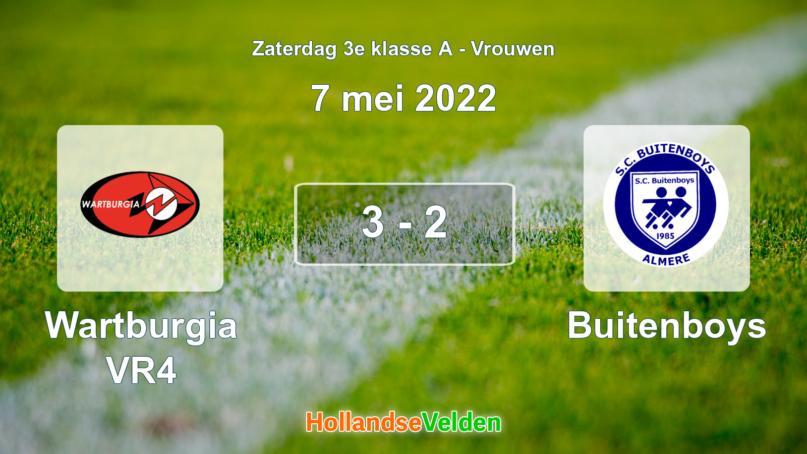 Gespeelde wedstrijd: Wartburgia VR4 - Buitenboys 3 - 2 (7 mei 2022)