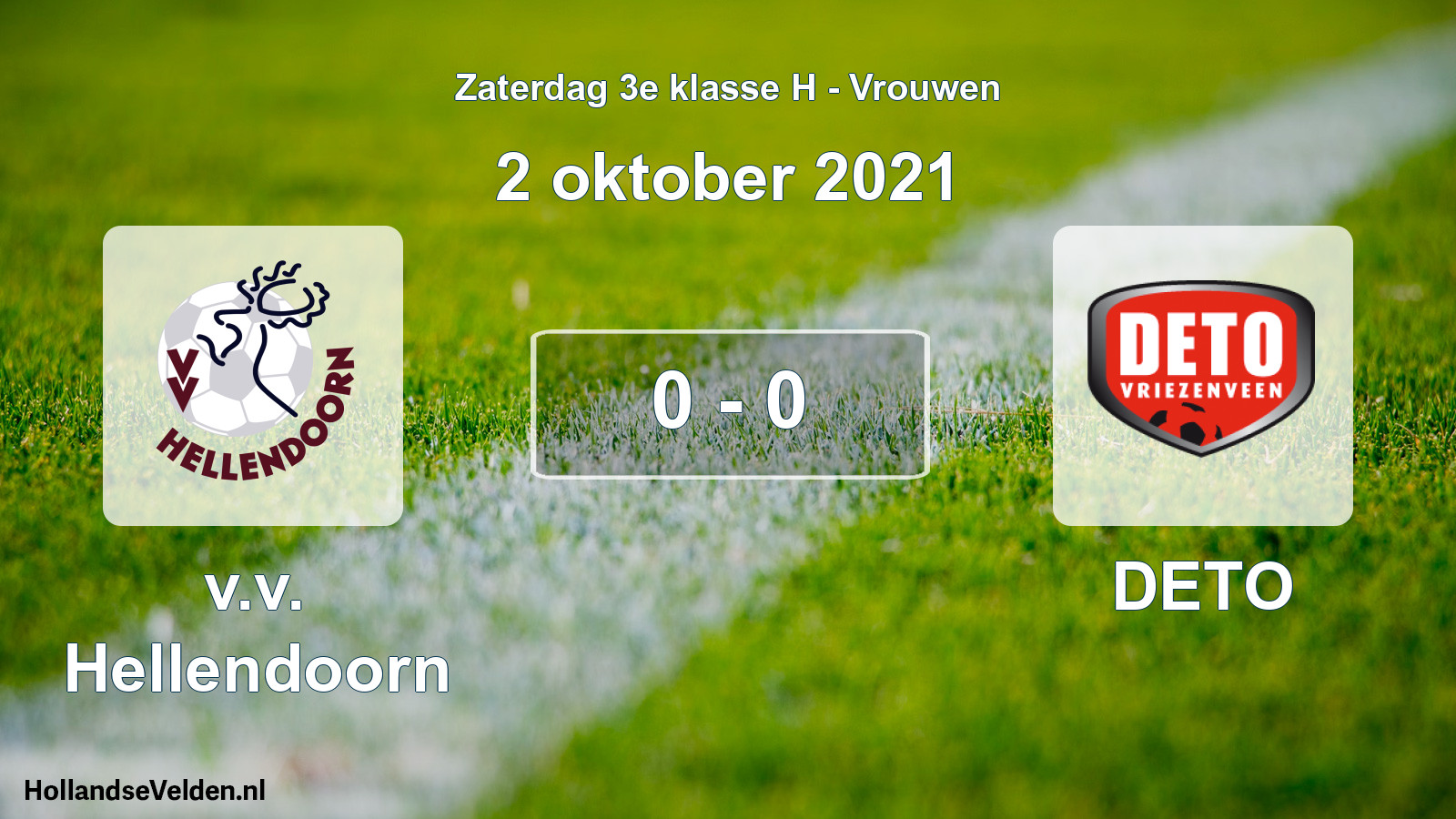 Gespeelde wedstrijd: v.v. Hellendoorn - DETO 0 - 0 (2 oktober 2021)