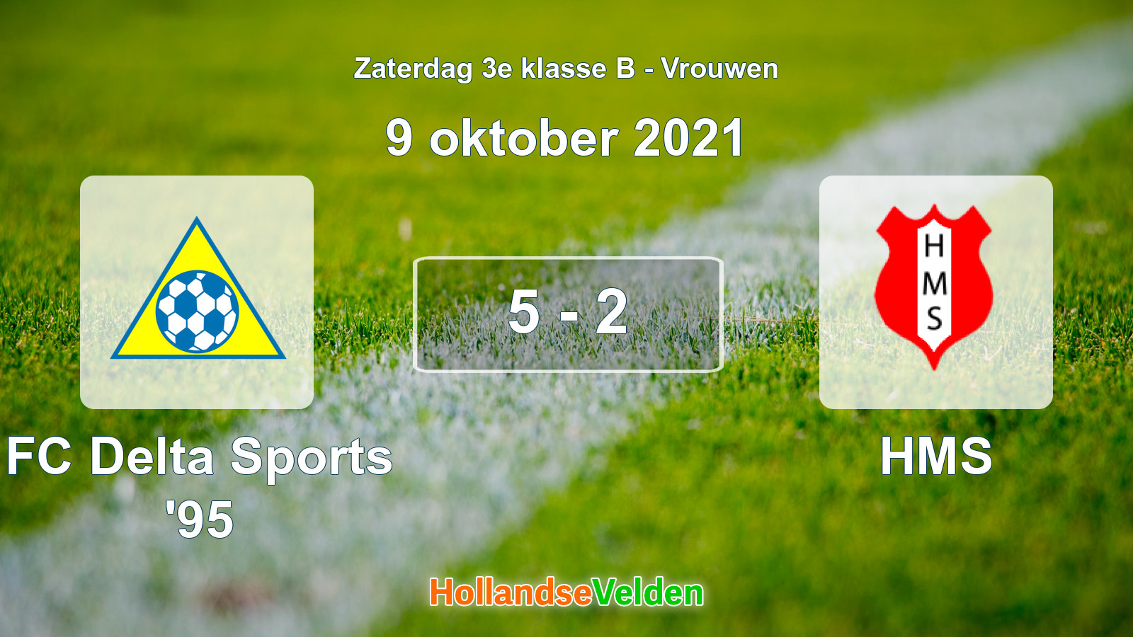 Gespeelde wedstrijd: FC Delta Sports '95 - HMS 5 - 2 (9 oktober 2021)