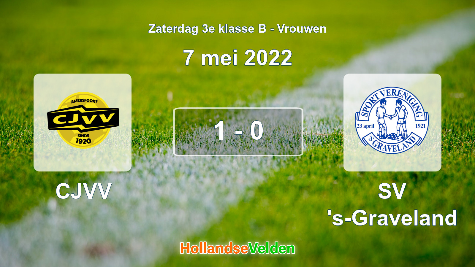 Gespeelde wedstrijd: CJVV - SV 's-Graveland 1 - 0 (7 mei 2022)