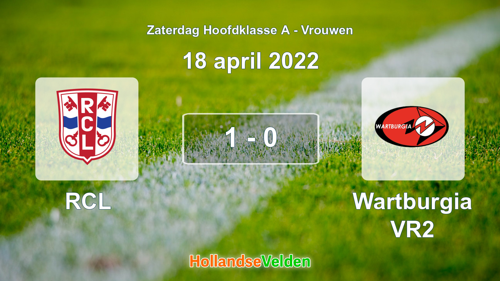 Gespeelde wedstrijd: RCL - Wartburgia VR2 1 - 0 (18 april 2022)