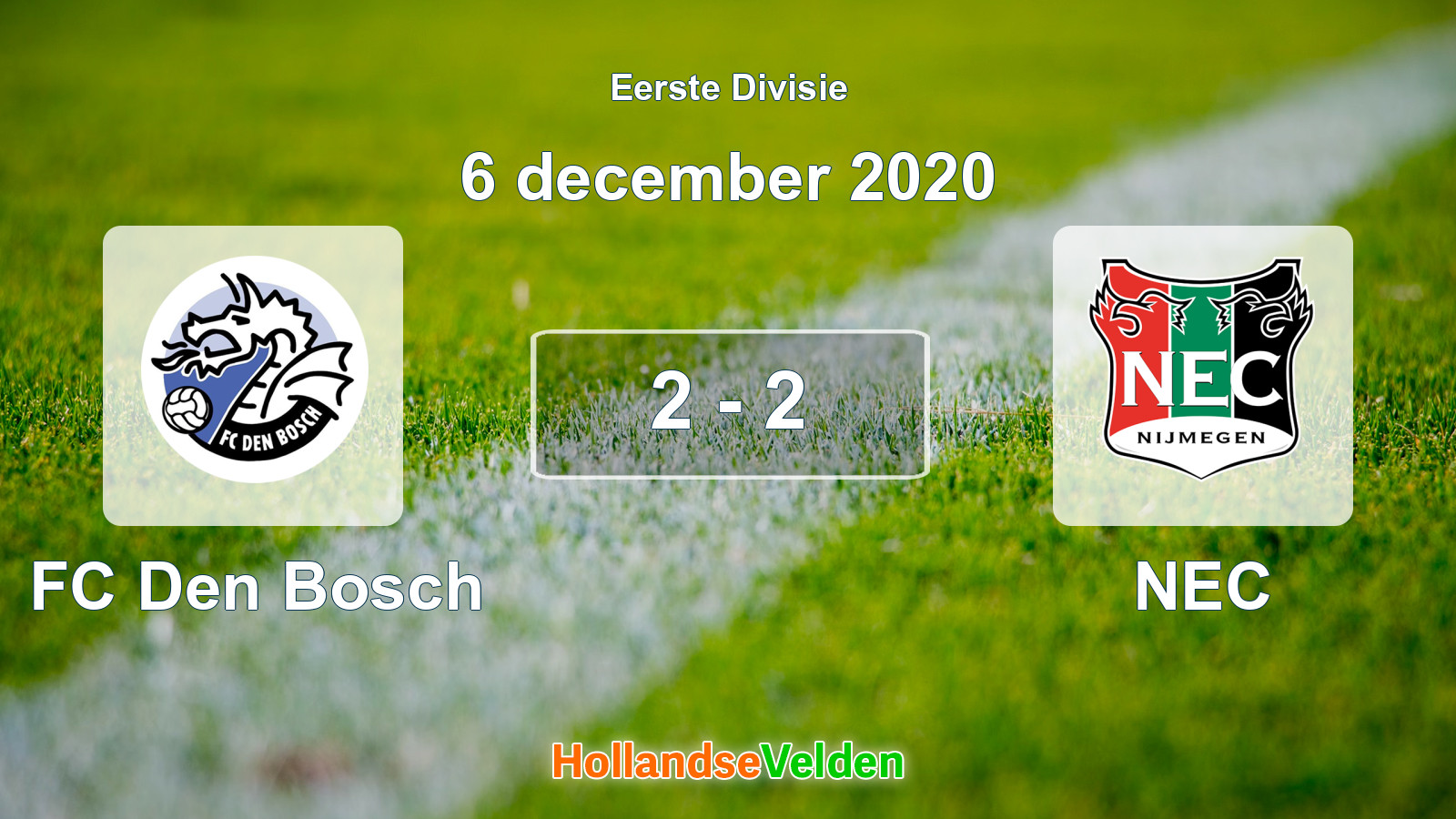 Gespeelde wedstrijd: FC Den Bosch - NEC 2 - 2 (6 december 2020)
