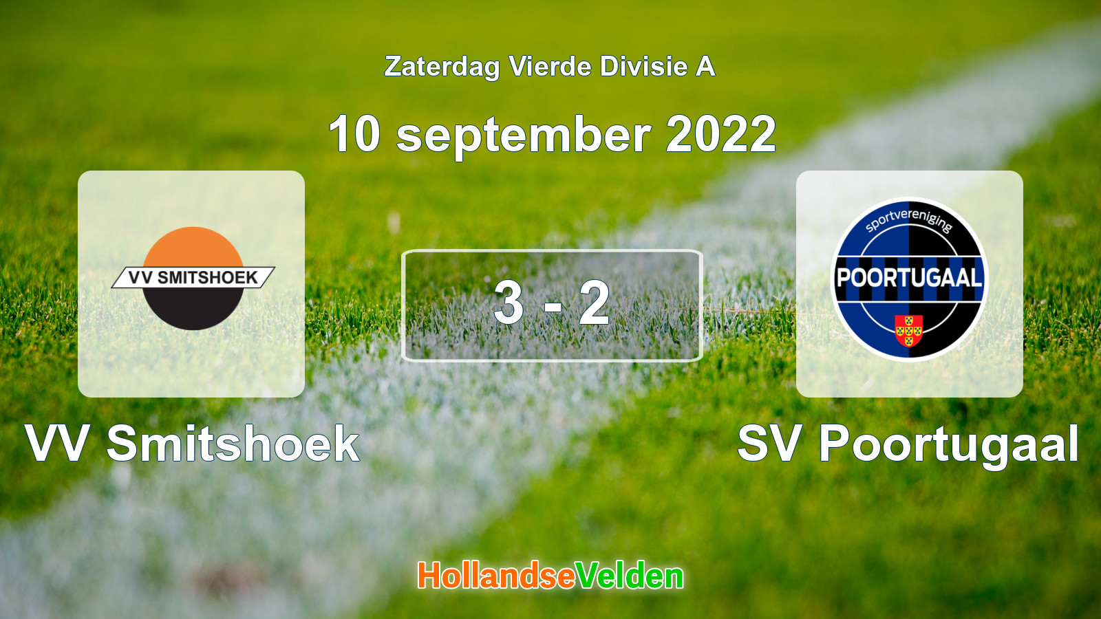 Gespeelde wedstrijd: VV Smitshoek - SV Poortugaal 3 - 2 (10 september 2022)