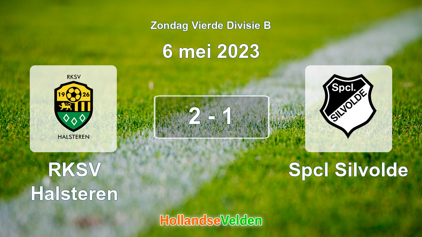 Gespeelde wedstrijd: RKSV Halsteren - Spcl Silvolde 2 - 1 (6 mei 2023)