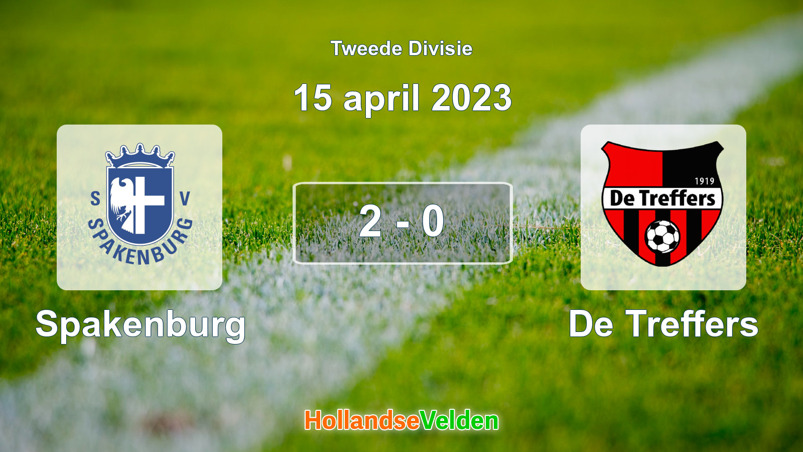 Gespeelde wedstrijd: Spakenburg - De Treffers 2 - 0 (15 april 2023)