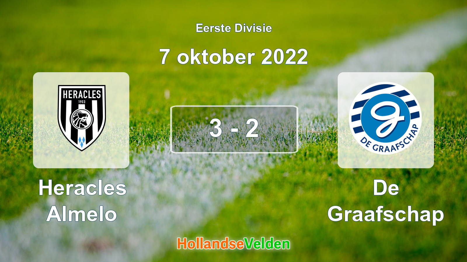 Gespeelde wedstrijd: Heracles Almelo - De Graafschap 3 - 2 (7 oktober 2022)