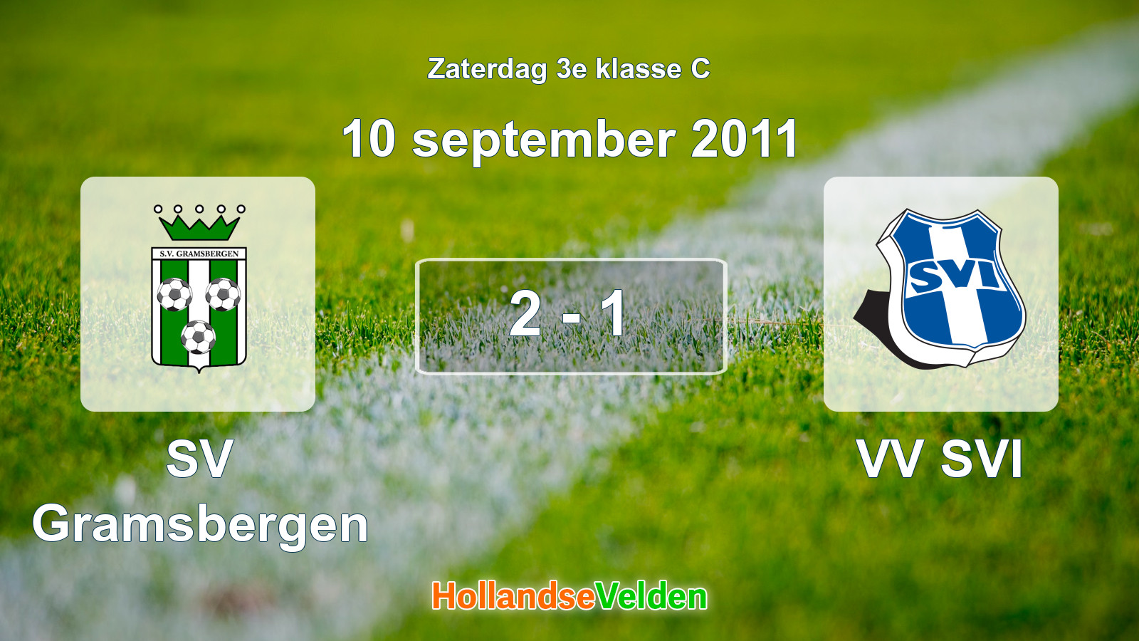 Gespeelde wedstrijd: SV Gramsbergen - VV SVI 2 - 1 (10 september 2011)
