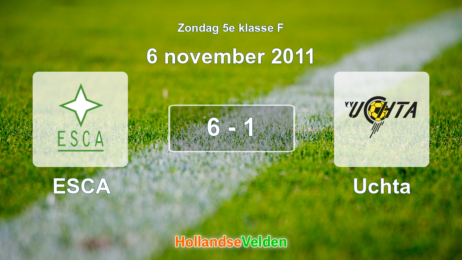 Gespeelde wedstrijd: ESCA - Uchta 6 - 1 (6 november 2011)