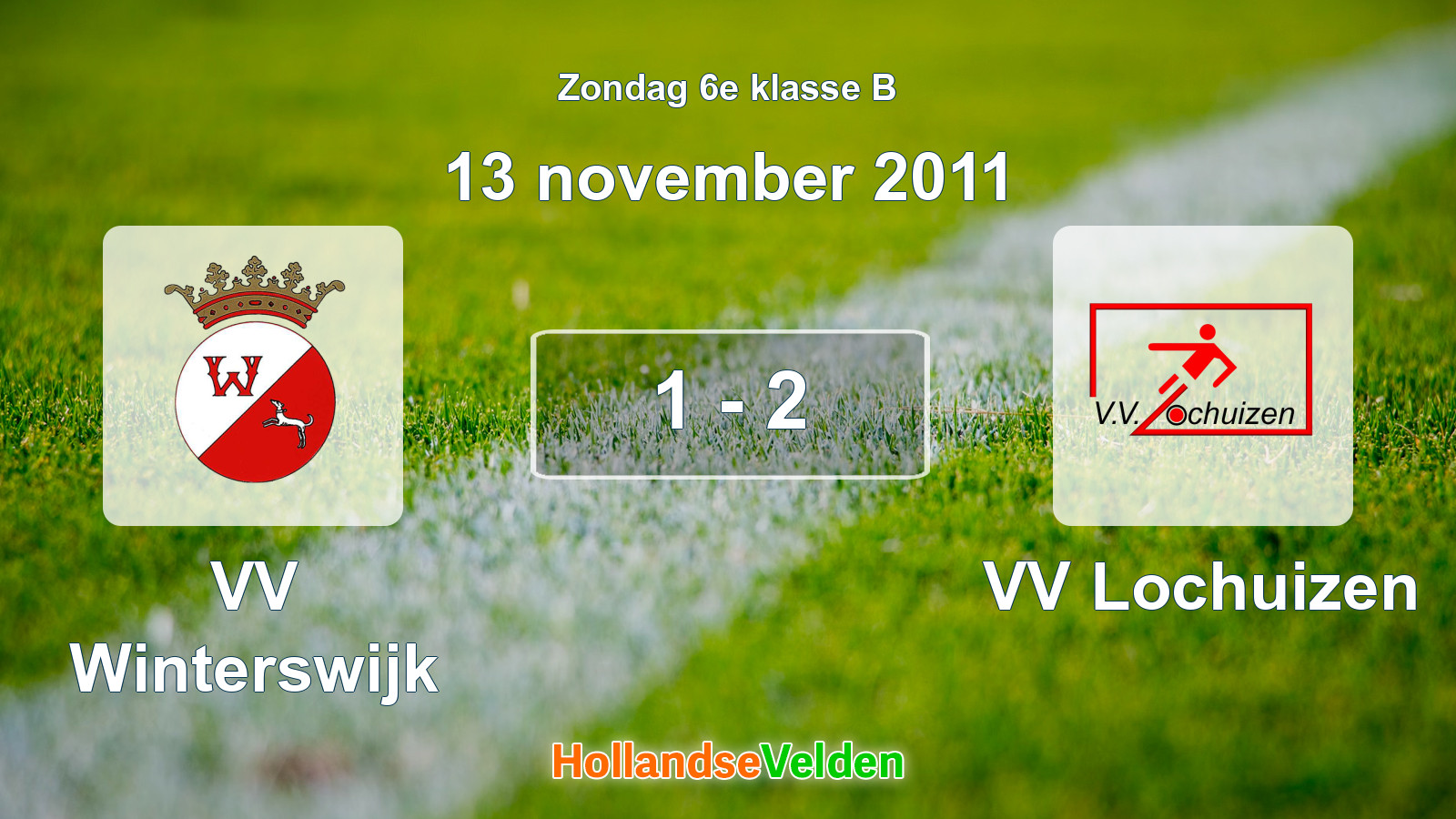 Gespeelde wedstrijd: VV Winterswijk - VV Lochuizen 1 - 2 (13 november 2011)