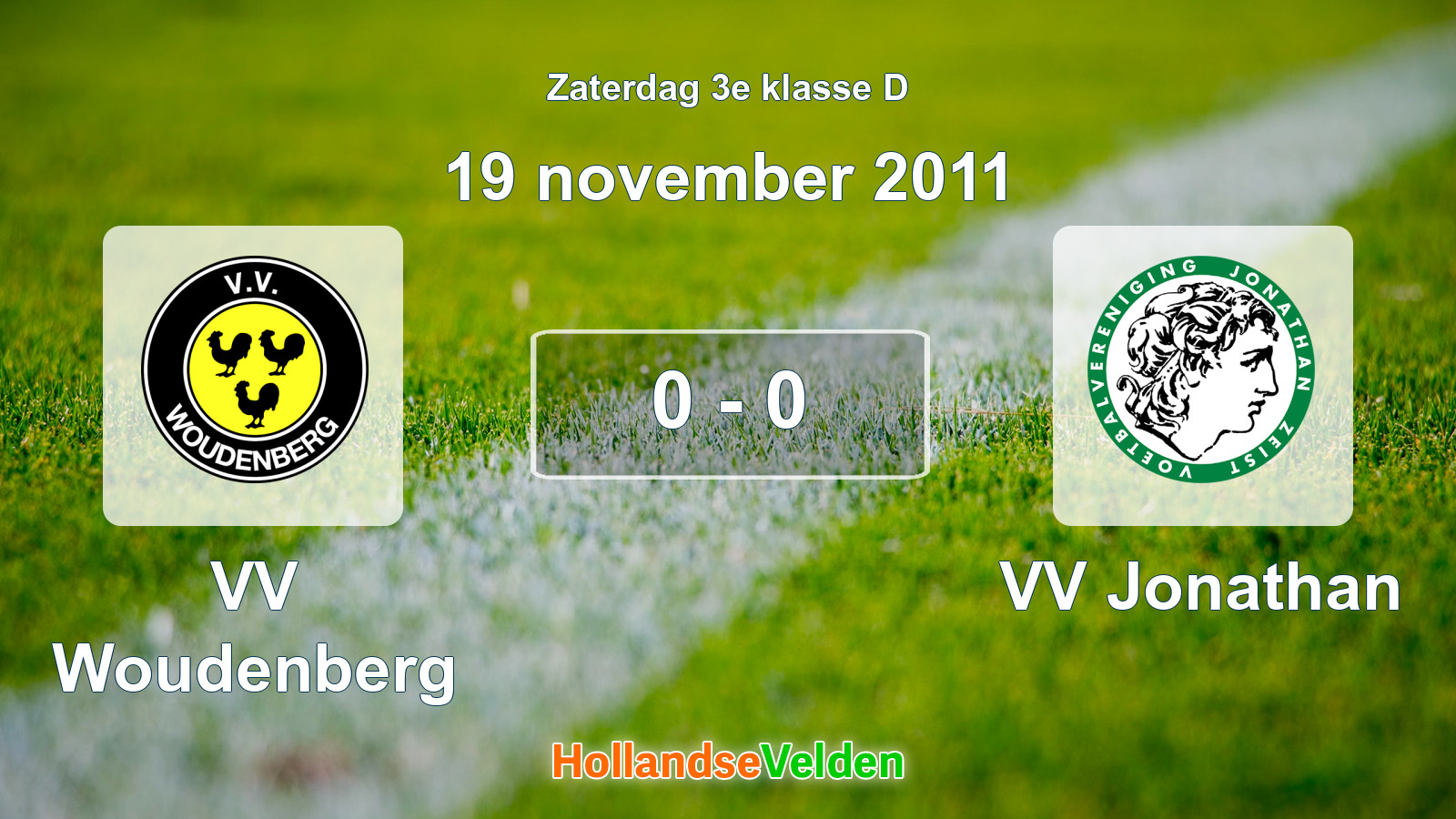Gespeelde wedstrijd: VV Woudenberg - VV Jonathan 0 - 0 (19 november 2011)