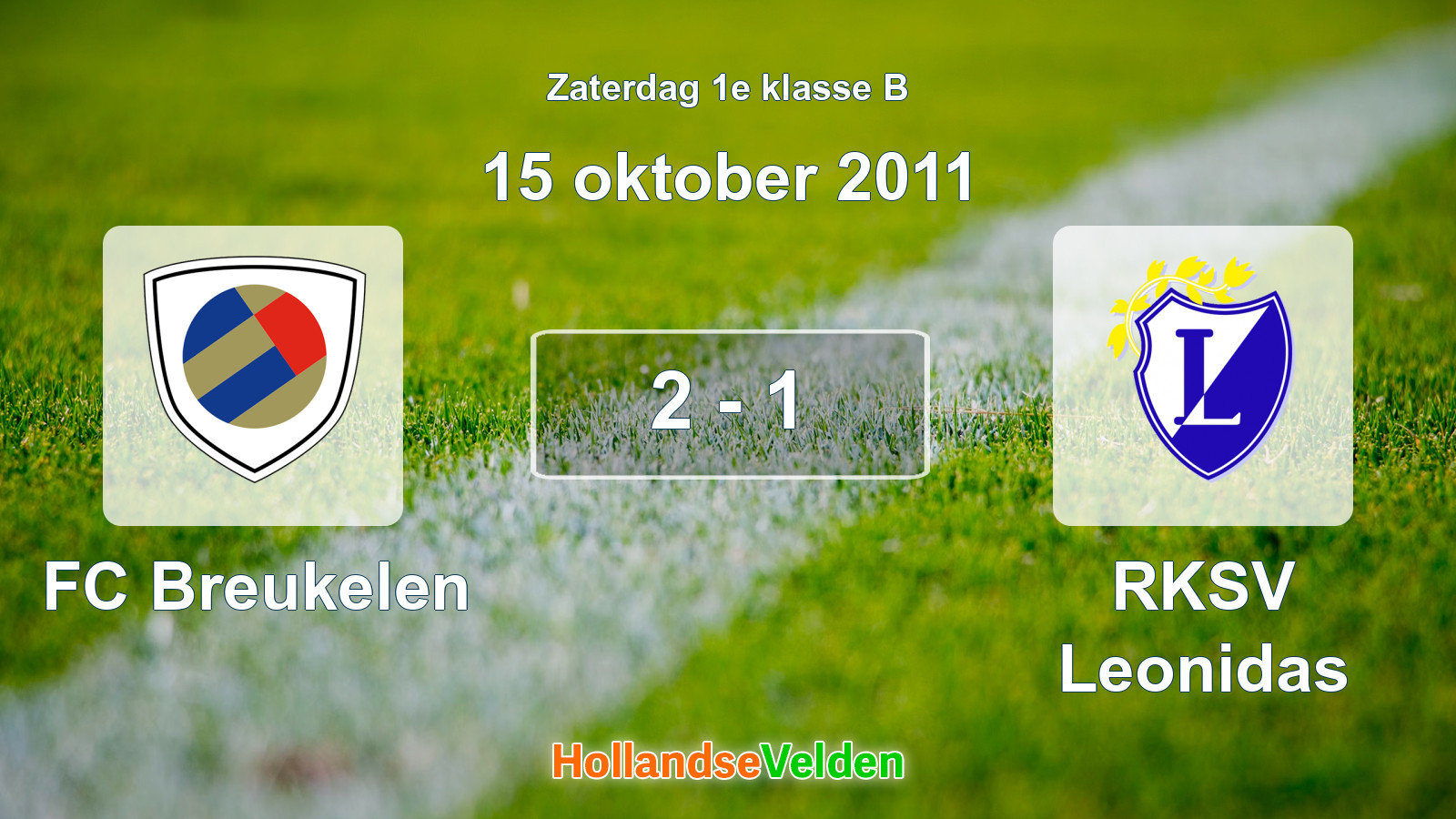 Gespeelde wedstrijd: FC Breukelen - RKSV Leonidas 2 - 1 (15 oktober 2011)
