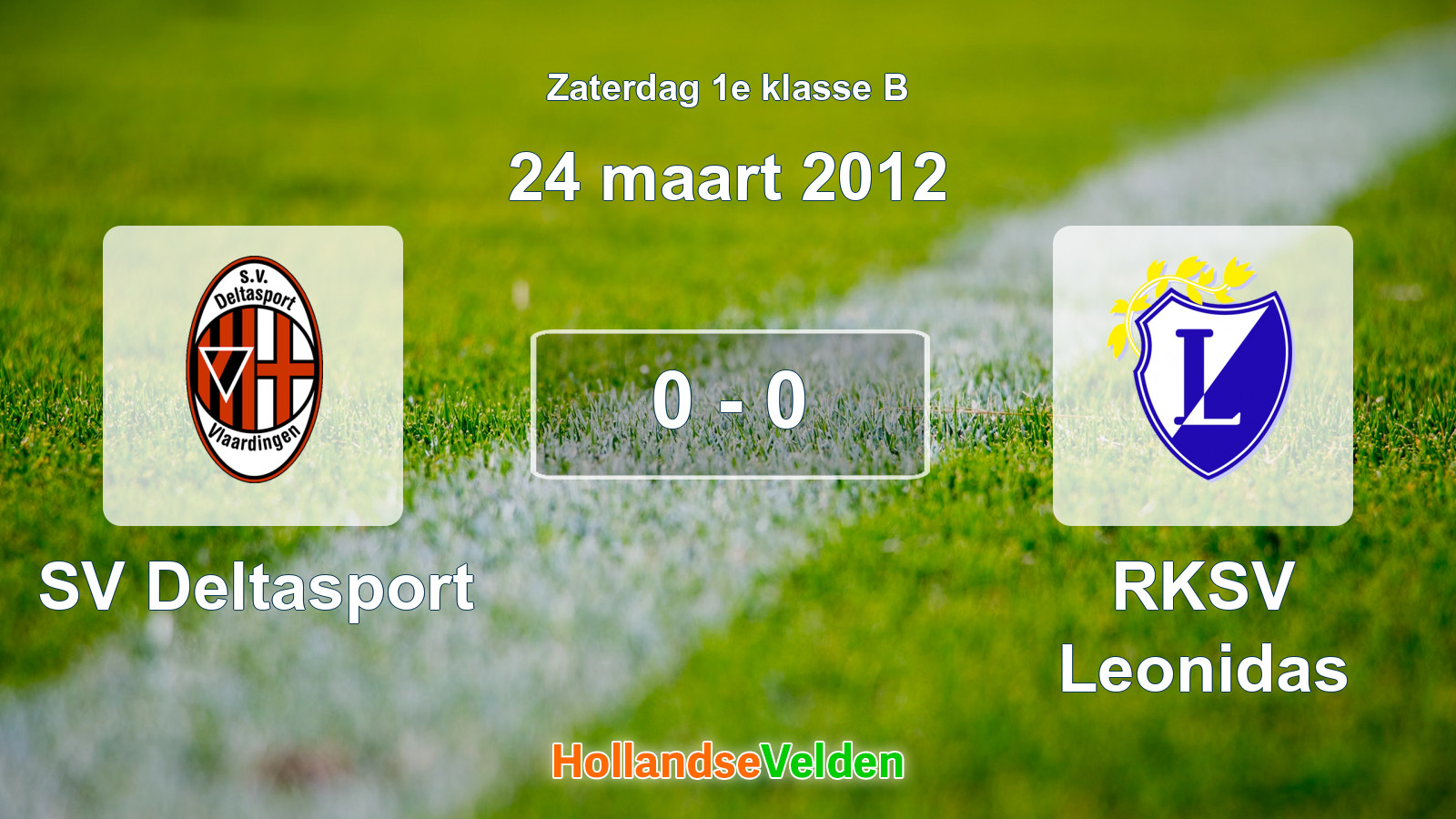 Gespeelde wedstrijd: SV Deltasport - RKSV Leonidas 0 - 0 (24 maart 2012)