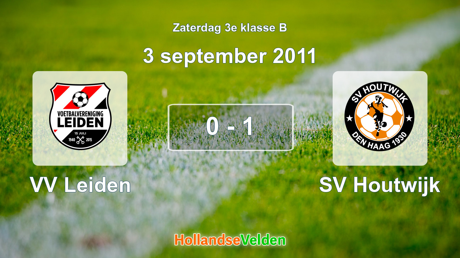 Gespeelde wedstrijd: VV Leiden - SV Houtwijk 0 - 1 (3 september 2011)