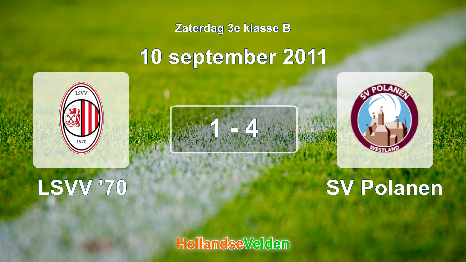 Gespeelde wedstrijd: LSVV '70 - SV Polanen 1 - 4 (10 september 2011)