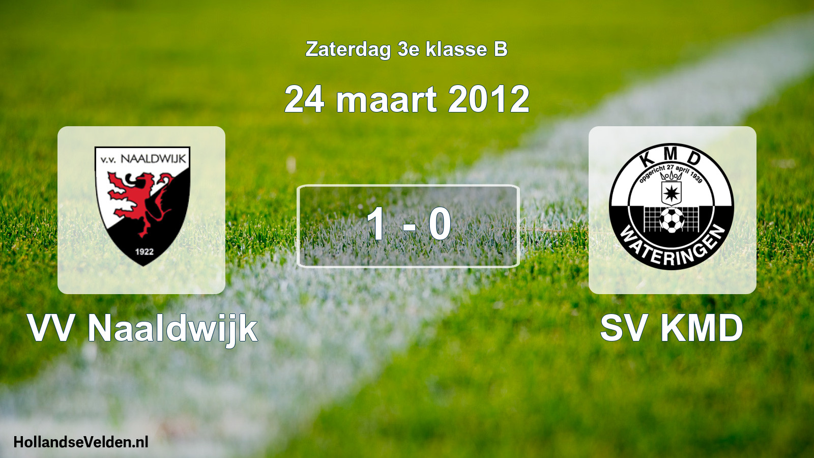 Gespeelde wedstrijd: VV Naaldwijk - SV KMD 1 - 0 (24 maart 2012)
