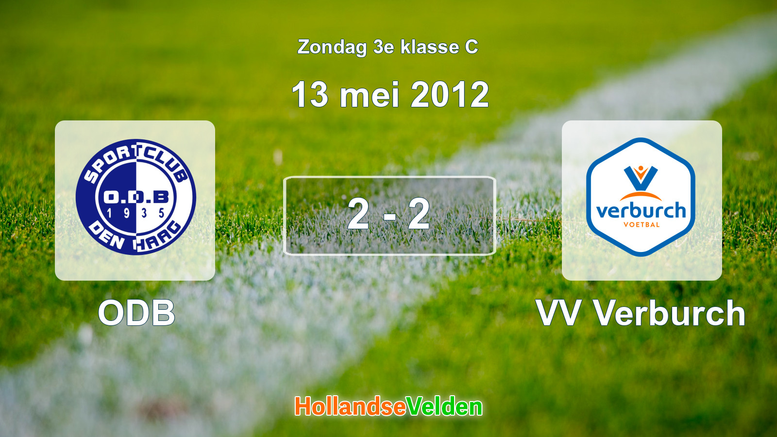 Gespeelde wedstrijd: ODB - VV Verburch 2 - 2 (13 mei 2012)
