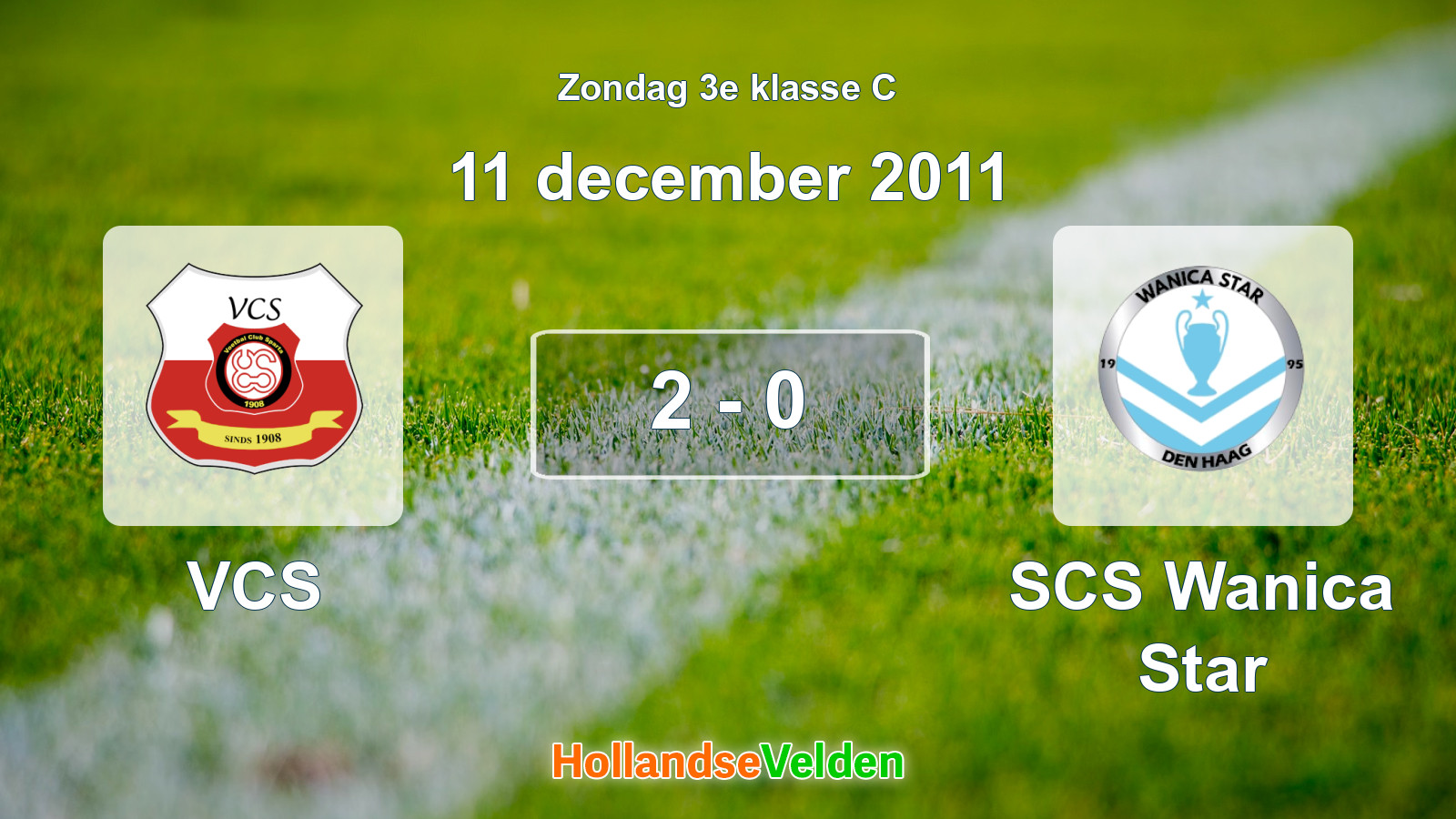 Gespeelde wedstrijd: VCS - SCS Wanica Star 2 - 0 (11 december 2011)