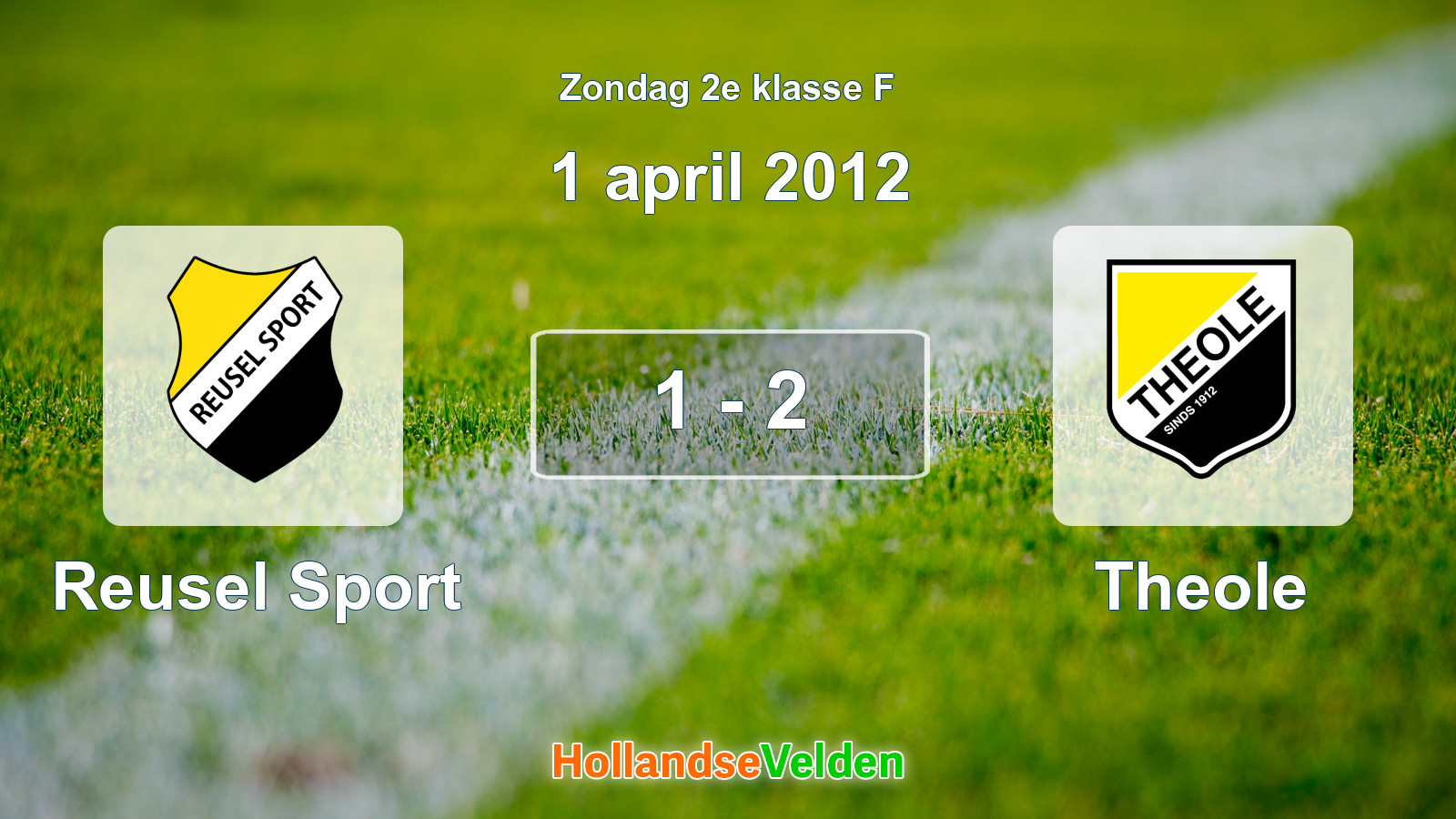 Gespeelde wedstrijd: Reusel Sport - Theole 1 - 2 (1 april 2012)