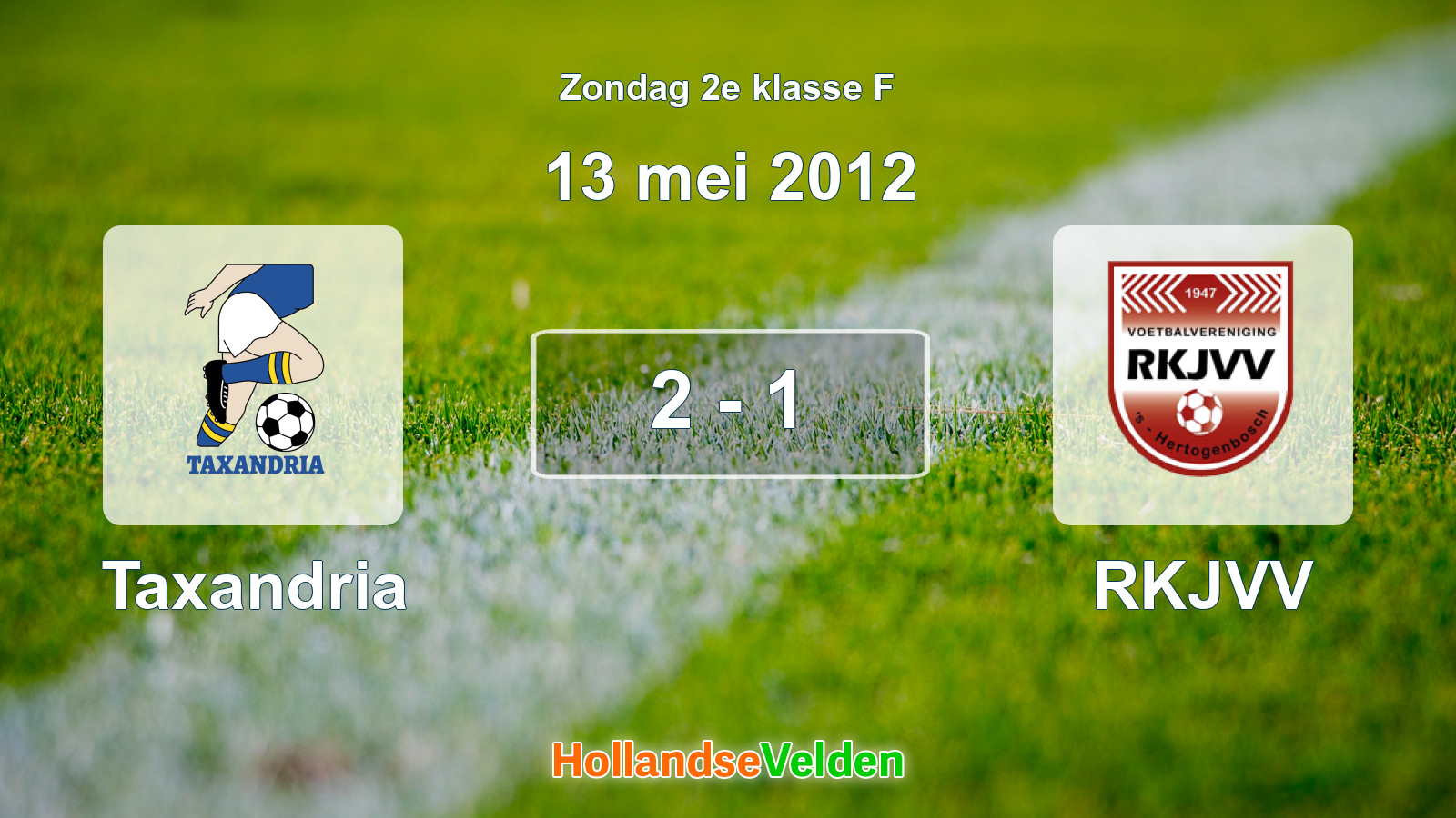 Gespeelde wedstrijd: Taxandria - RKJVV 2 - 1 (13 mei 2012)