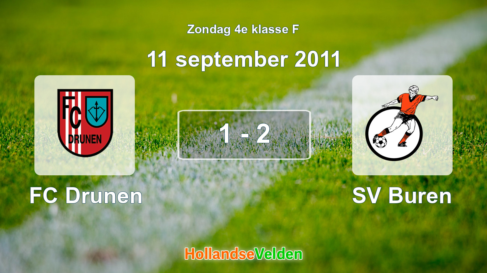 Gespeelde wedstrijd: FC Drunen - SV Buren 1 - 2 (11 september 2011)